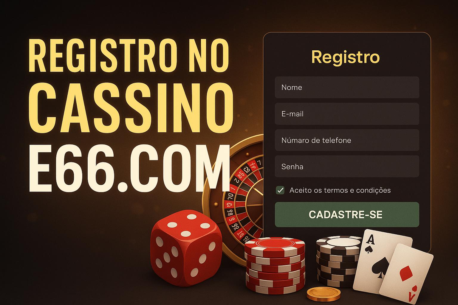 Não Perca tempo, o rRgistro na site E66.COM