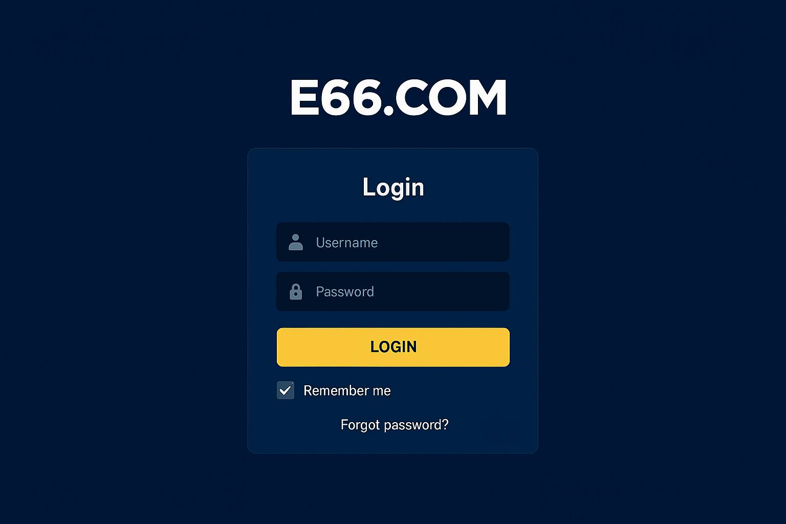 Registro na E66.COM Garante Acesso a uma Vasta Seleção de jogo